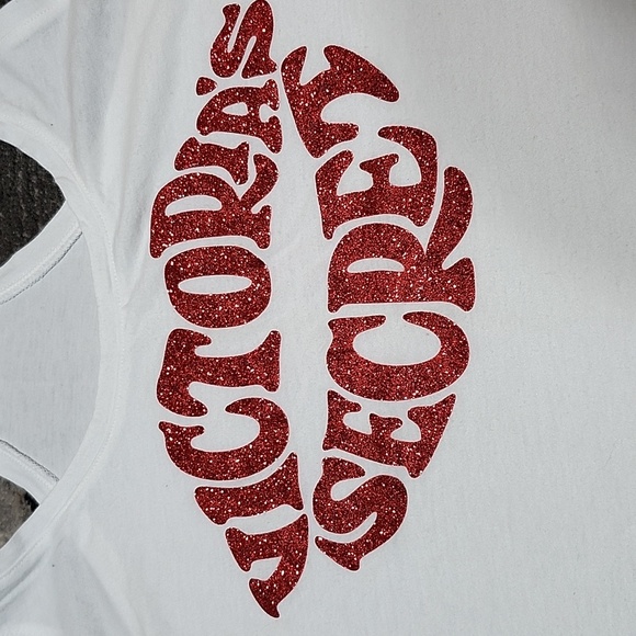 VICTORIA SECRET GLITTER SHINE LIP- STICK 💋 2019 RACERBACK TANK-TOP - Picture 9 of 11